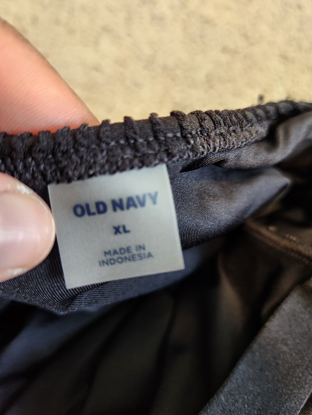 Old Navy Black Ribbed Swimsuit One Piece Size XL - Picture 4 of 8
